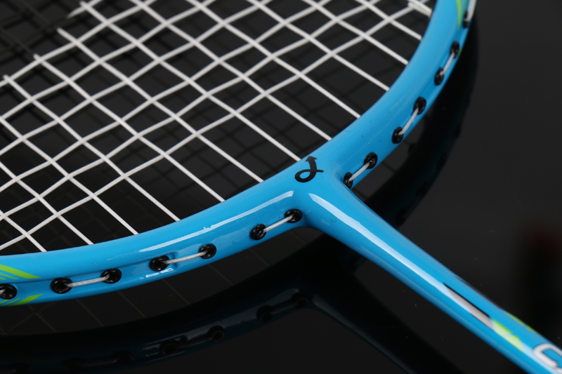 Aluminium Alloy Fibreglass Medio poli Integrated Badminton Racket CX-B518 Blue