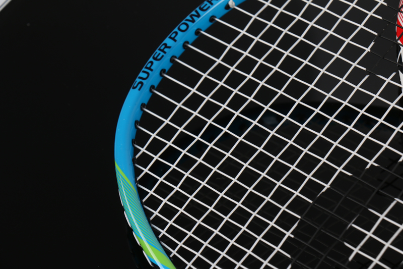 Aluminium Alloy Fibreglass Medio poli Integrated Badminton Racket CX-B518 Blue